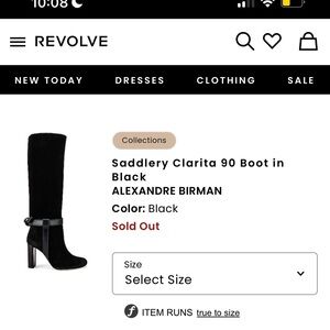 Alexandre Birman Black Heeled Boots. New with box, dust bags. Size 39.
